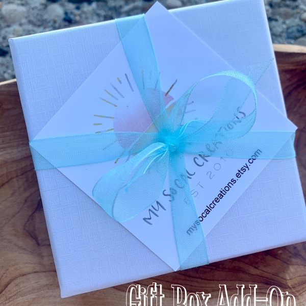Gift Box Upgrade, Gift Wrapping for My SoCal Creations Bracelet, Add On Gift Box, Wrap my Gift, Gift Wrapping Add On