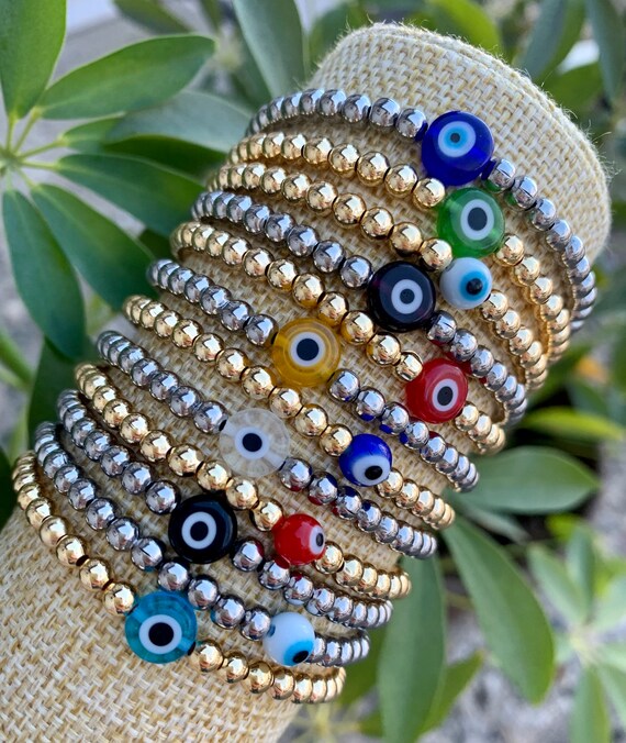 Evil Eye Bracelet Silver Evil Eye Bracelet Gold Evil Eye