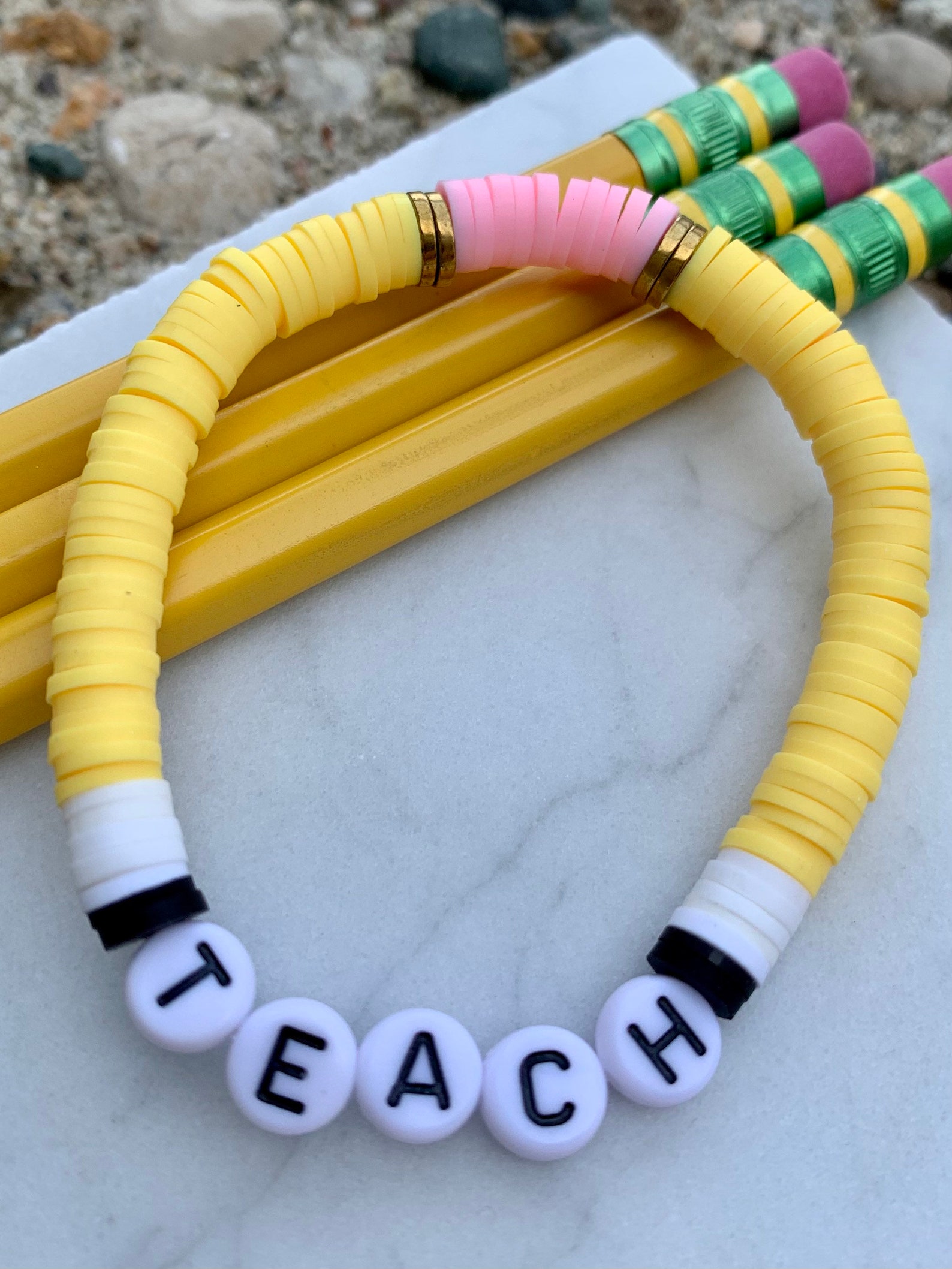 Teacher Gift Teacher Pencil Bracelet Teacher Bracelet Etsy
