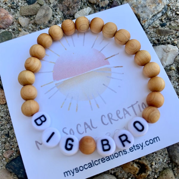 Big Brother Gift, Big Bro Bracelet, Announcement Gift, Bracelet for Boys, Little Brother, Brother Gift, Brother Gift from Sister