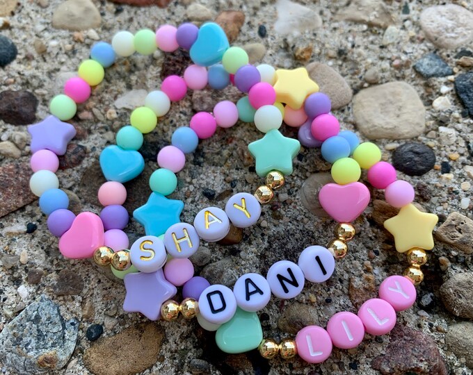 Personalized Colorful Rope Chain Custom Name Bracelet Personalized Adjustable Name Jewelry For Girls