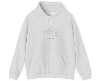 Indoor Cat funny hoodie sweatshirt for introverts and cat lovers