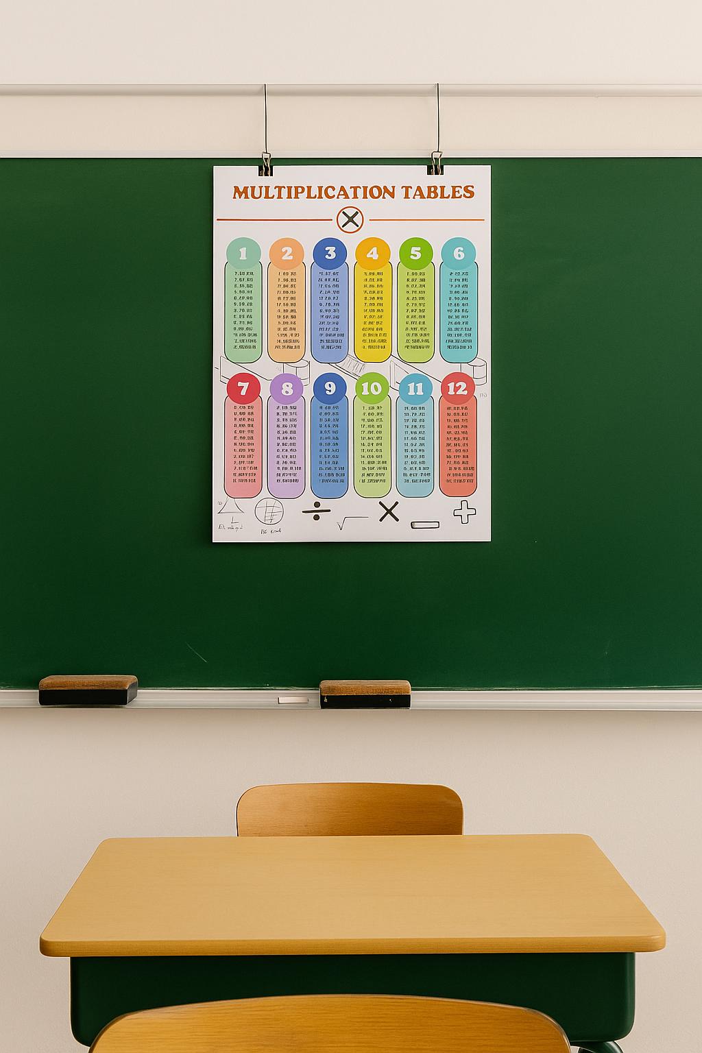 Multiplication Math Poster | Educational Classroom Decor | Kids Math ...