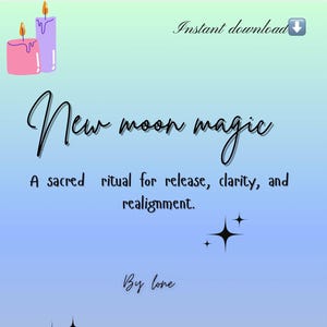 Rituale della Luna Nuova in PDF/Magia dell&#39;Intenzione Lunare/Guida Spirituale Stregonesca