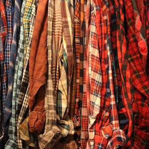 Mystery Flannel Shirt Unisex Plaid Button Down Flannels for Men and Women image 1