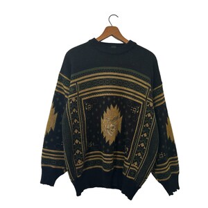 Black and gold mens sweater top