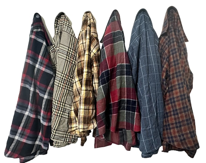 PICK ONE Vintage Acrylic Flannel Shirts Men's Unisex Flannel