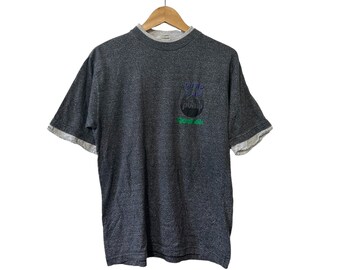 90's Vintage Reebok Pump It Up Layered T-shirt Heather Gray Size Medium