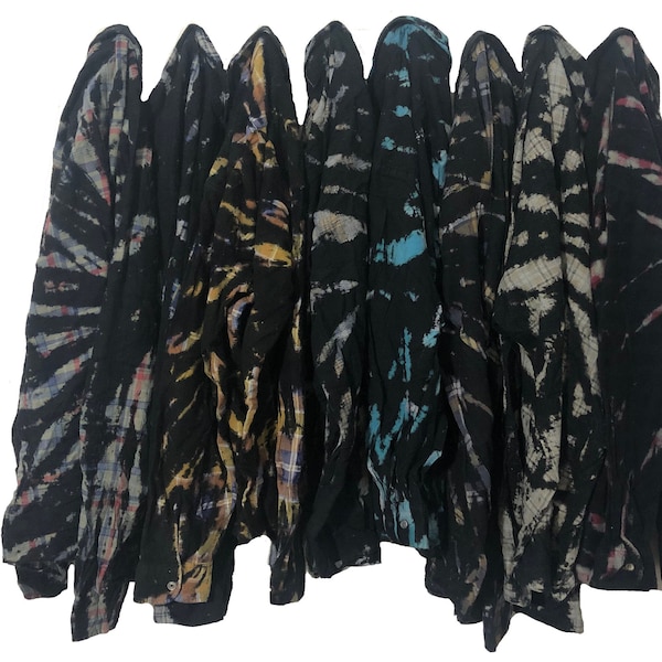 reverse tie dye gray shirt