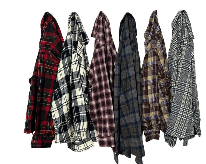 PICK ONE: Vintage Winter Colors Acrylic Unisex Flannel Shirt