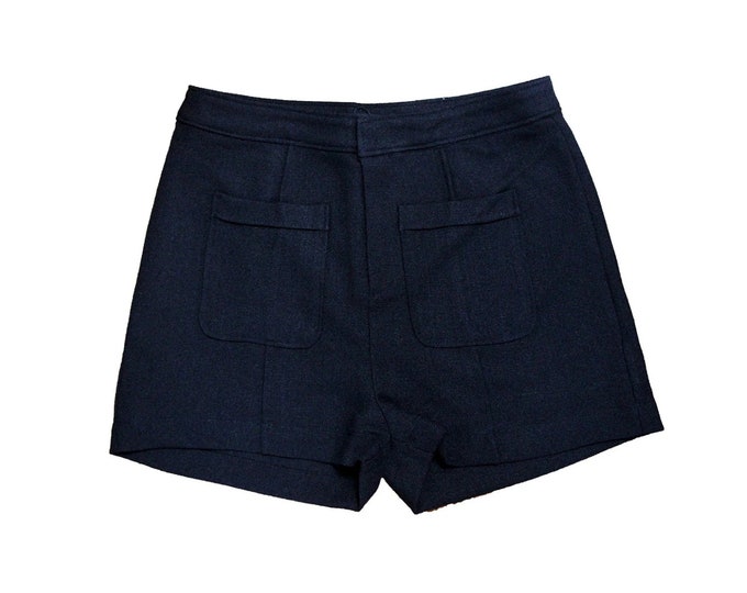 Black High Waisted Shorts with Front Pockets Size Large
