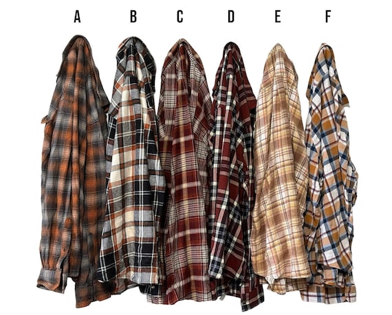 PICK ONE: Rusty Flannel Shirts | Choose Your Favorite Plaid | Unisex Men Women Boyfriend Fit