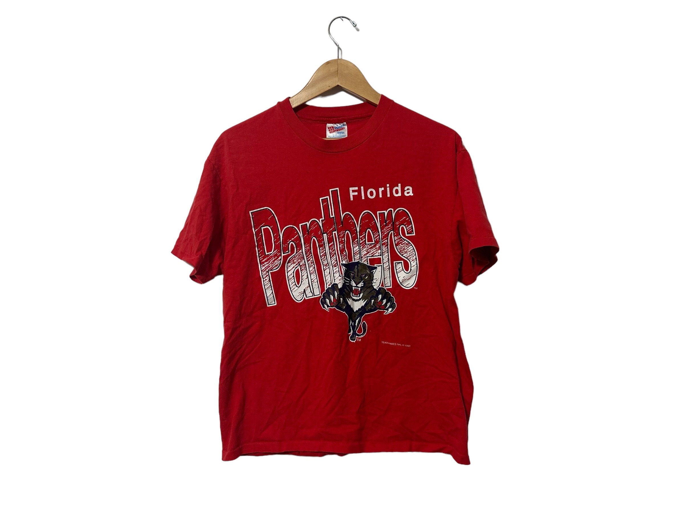 CustomCat Florida Panthers Vintage NHL T-Shirt Red / XL