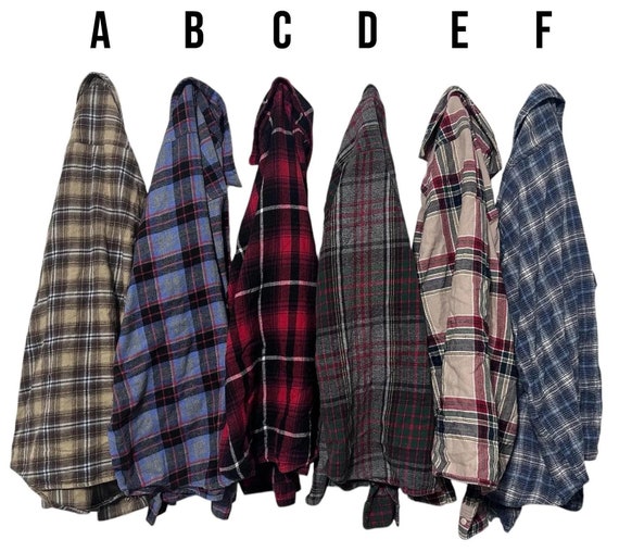 PICK ONE: Size Small Flannel Shirts Unisex Mens Cut Flannels