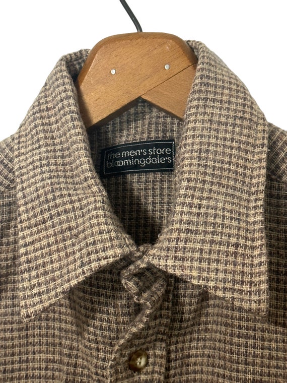 80's Vintage Bloomingdales Wool Blend Small Plaid… - image 5