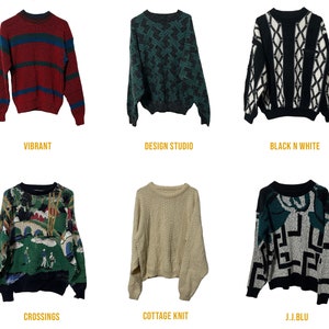 PICK ONE: Vintage Pullover Sweaters Unisex Men Women - Etsy