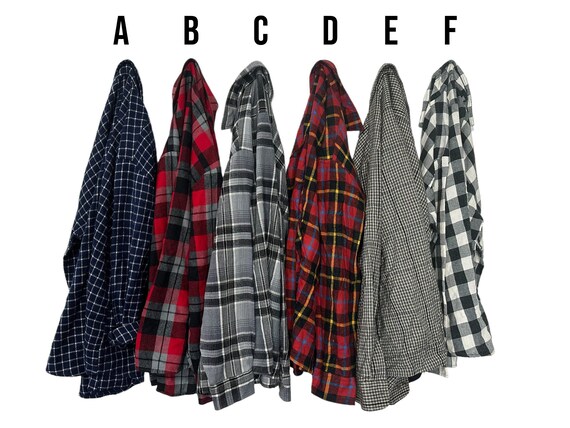 PICK ONE: Vintage Acrylic Men's Flannel Shirt