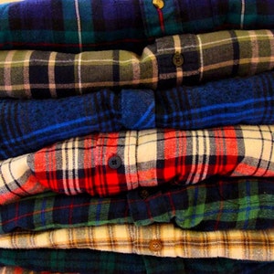 Mystery Flannel Shirt Unisex Plaid Button Down Flannels for Men and Women image 3