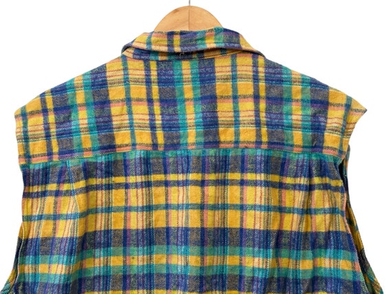 Urban Freedom Colorful Plaid Sleeveless Flannel S… - image 5