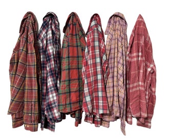 PICK ONE Flannel Shirt Pink Toned Plaids Unisex Flannels