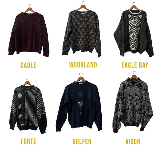 PICK ONE: Vintage Pullover Sweaters Unisex Men Women - Etsy