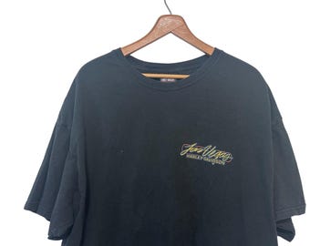 Vintage Harley Davidson Las Vegas T-shirt Size 2XL Cotton Black - Etsy
