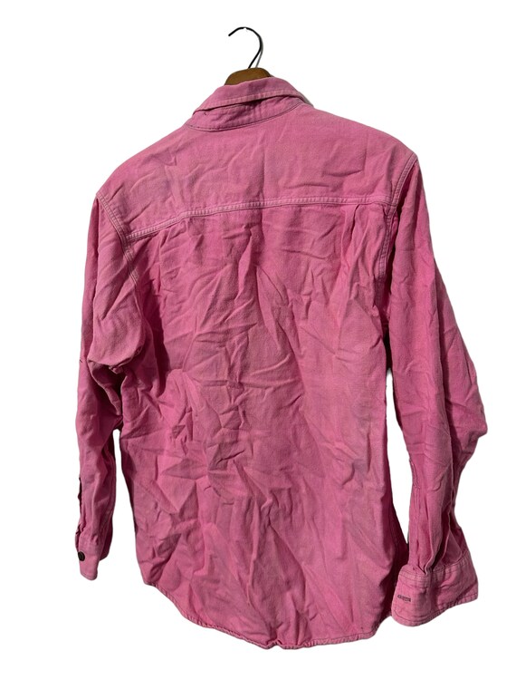 Solid pink flannel shirt hotsell
