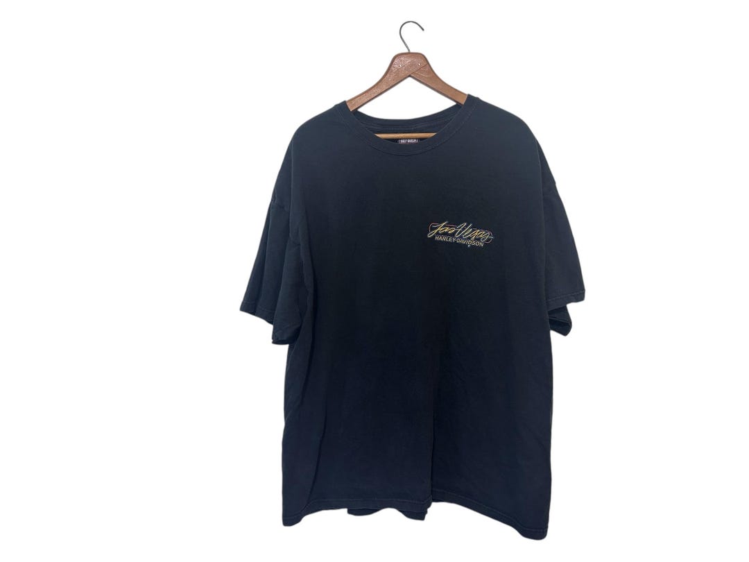 Vintage Harley Davidson Las Vegas T-shirt Size 2XL Cotton Black - Etsy