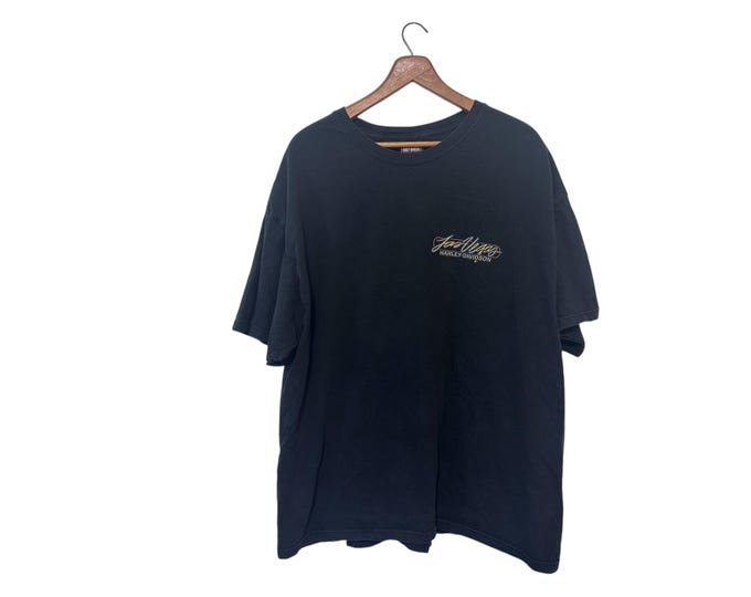 Vintage Harley Davidson Las Vegas T-shirt Size 2XL Cotton Black
