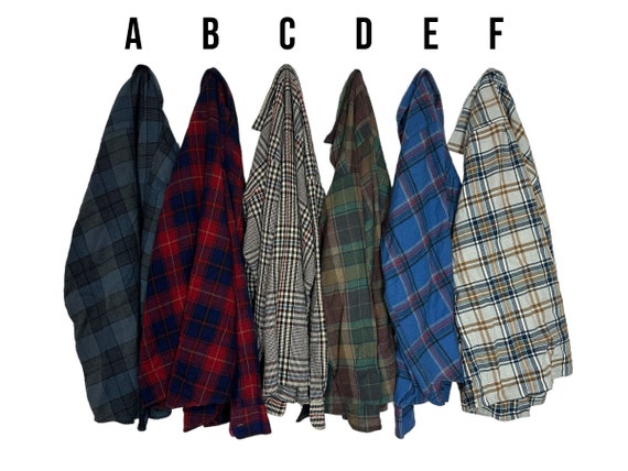 PICK ONE: Vintage Acrylic Men's Flannel Shirt