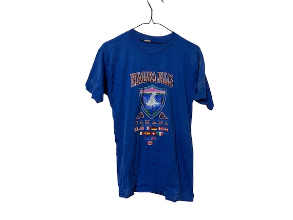 Vintage 80's Niagara Falls Canada Tourist T-shirt Distressed Size Medium