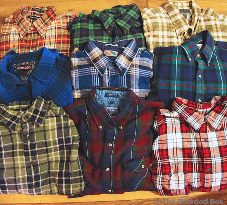 Mystery Flannel Shirt Unisex Regular and Oversized Plaid Button Down Flannels image 3