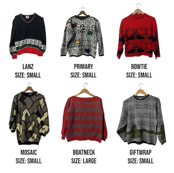 PICK ONE: Vintage Women's Sweaters 80s Print 90s Patterned PICK ONE: Vintage Women's Sweaters 80s Print 90s Patterned