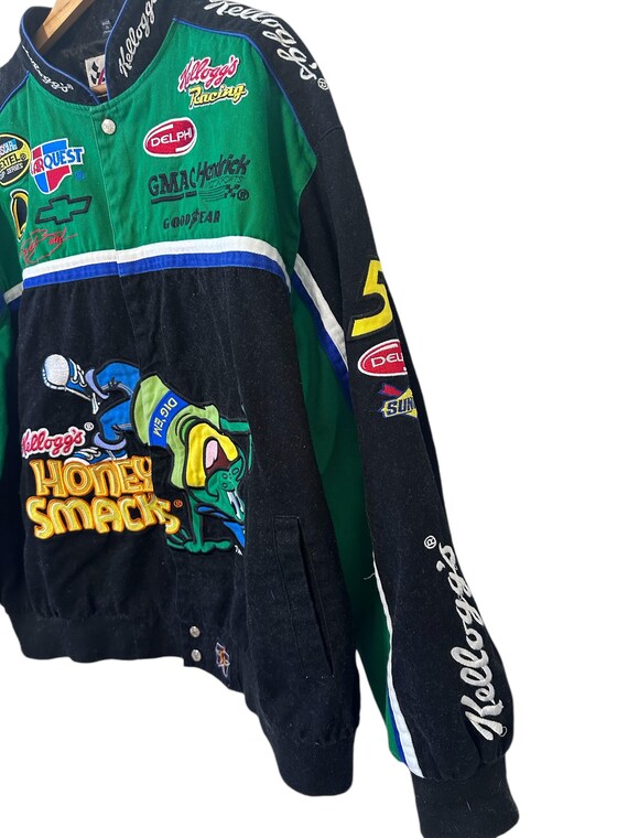 Kyle Busch Kellogg's NASCAR Honey Smacks Racing Jacket Size Kyle Busch Kellogg's NASCAR Honey Smacks Racing Jacket Size