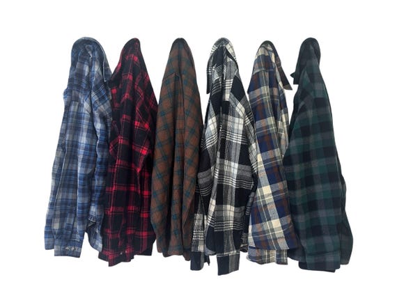 PICK ONE: Vintage Acrylic Men's Flannel Shirt