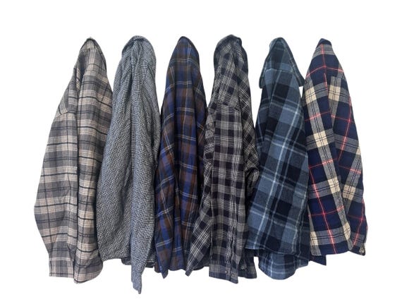 PICK ONE: Vintage Acrylic Men's Flannel Shirt