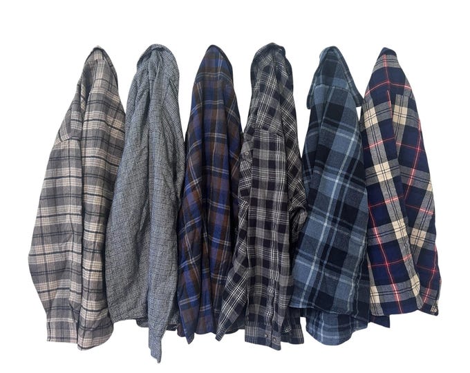PICK ONE: Vintage Acrylic Men's Flannel Shirt