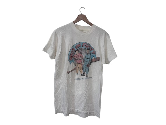 Who's On First Abbott & Costello Vintage 80s Tshirt 1989 Baseball Joke Book Short Sleeve Shirt