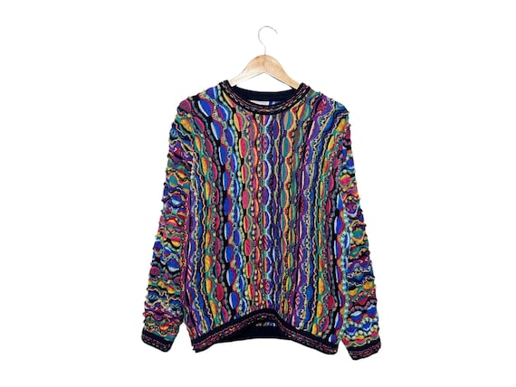 Authentic Vintage Rainbow Coogi Australia Sweater Unisex Adult Size Medium