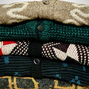 PICK ONE: Vintage Cardigan Sweaters Men Women Unisex 90s Cozy Sweater Grandpa Cardigans Button Down