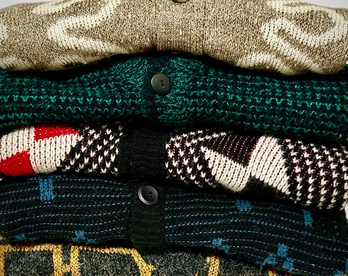 PICK ONE: Vintage Cardigan Sweaters Men Women Unisex 90s Cozy Sweater Grandpa Cardigans Button Down