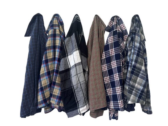 PICK ONE: Vintage Acrylic Men's Flannel Shirt