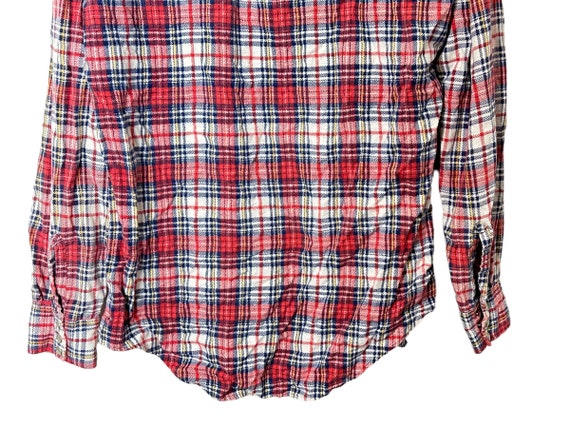 80's Supreme Vintage Grunge Work Casual Plaid Flannel Shirt