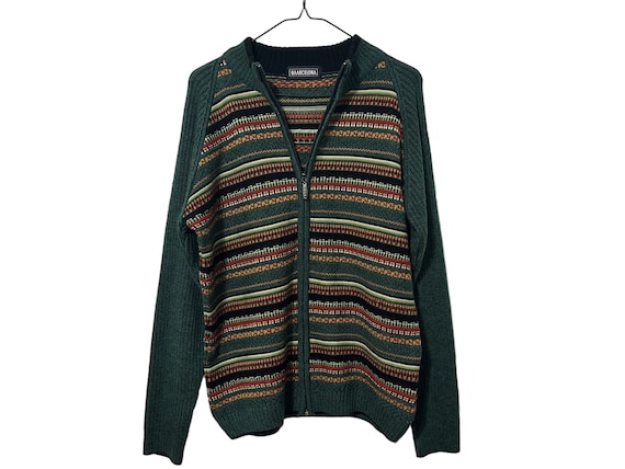 Zip up Women s Baarcelona Athletic Ribbed Sweater Size Medium Etsy