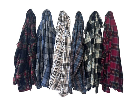 PICK ONE: Vintage Acrylic Men's Flannel Shirt