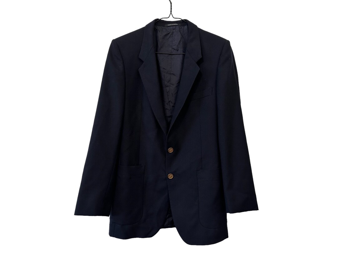 コート SAINT LAURENT Navy Blue Wool Oversize Coat Saint Laurent Navy Blue Wool Oversize Coat 36 FR | eBay