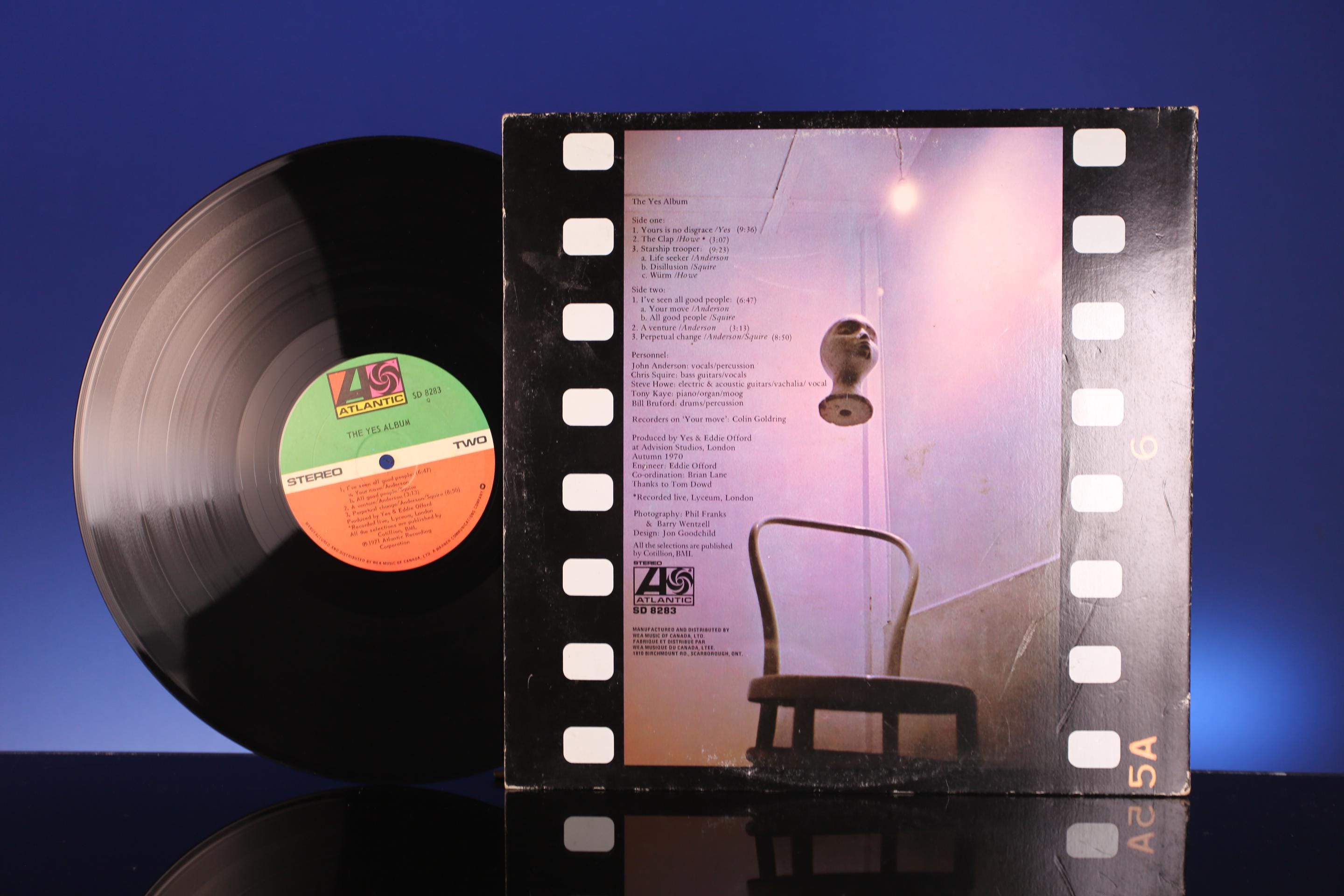 Yes the Yes Album Vinyl LP Atlantic Progressive Rock 1971 Record
