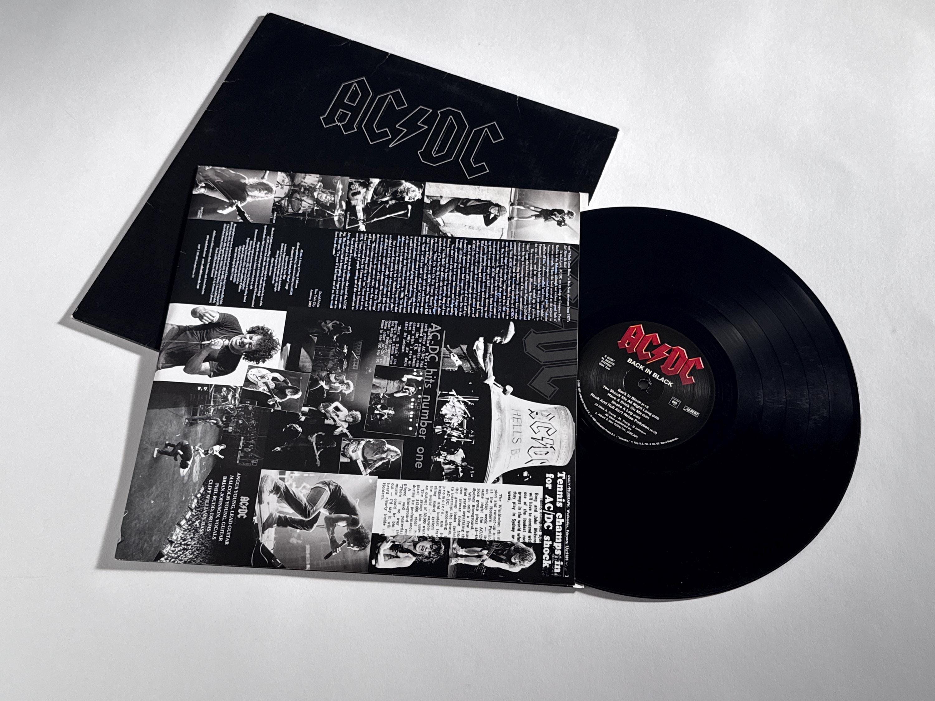 AC/DC Back in Black Vinyl LP - 2003 Remastered Reissue, Mint