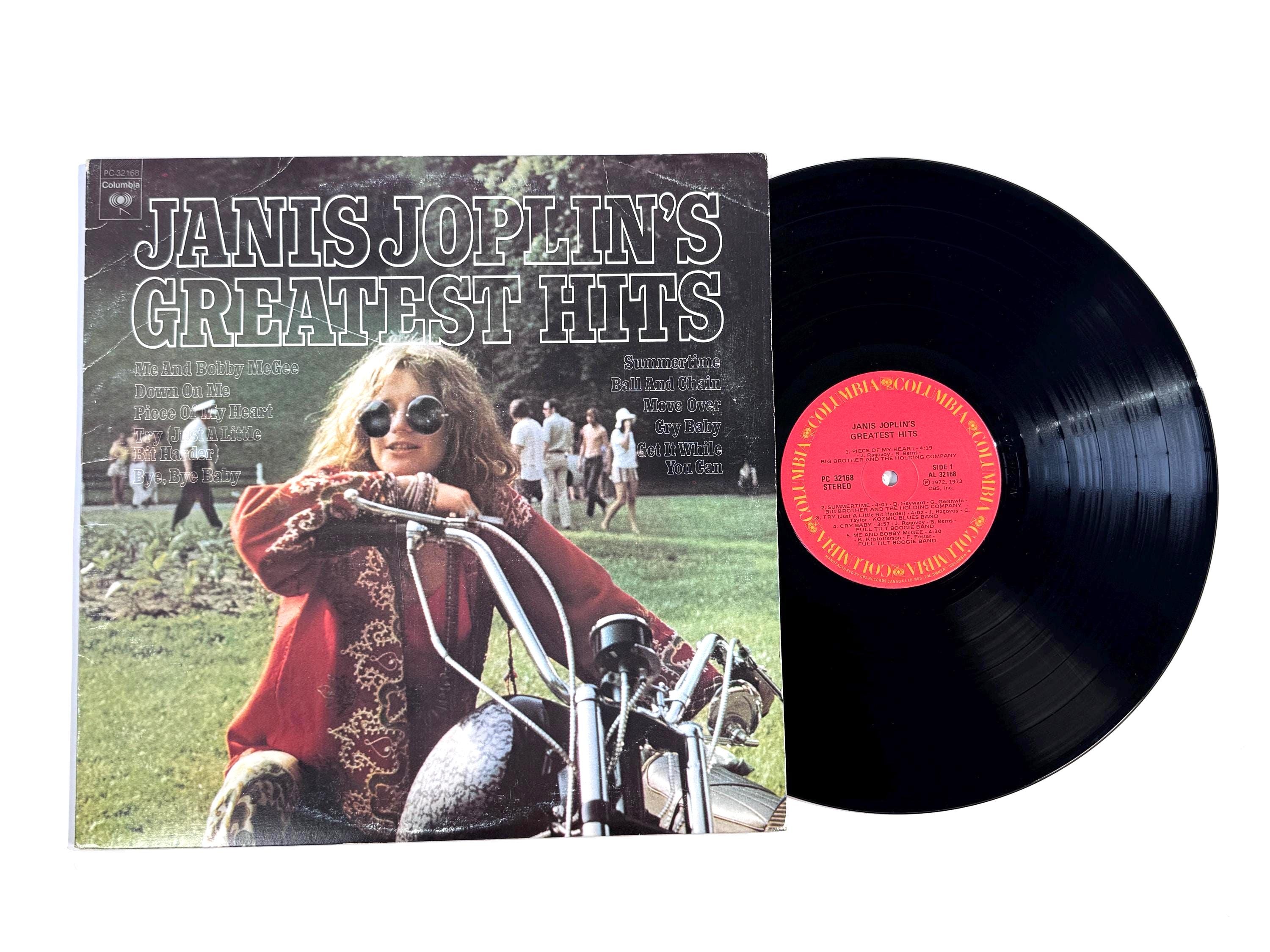 Janis Joplin Greatest Hits Vintage Vinyl LP Columbia PC 32168 Rock