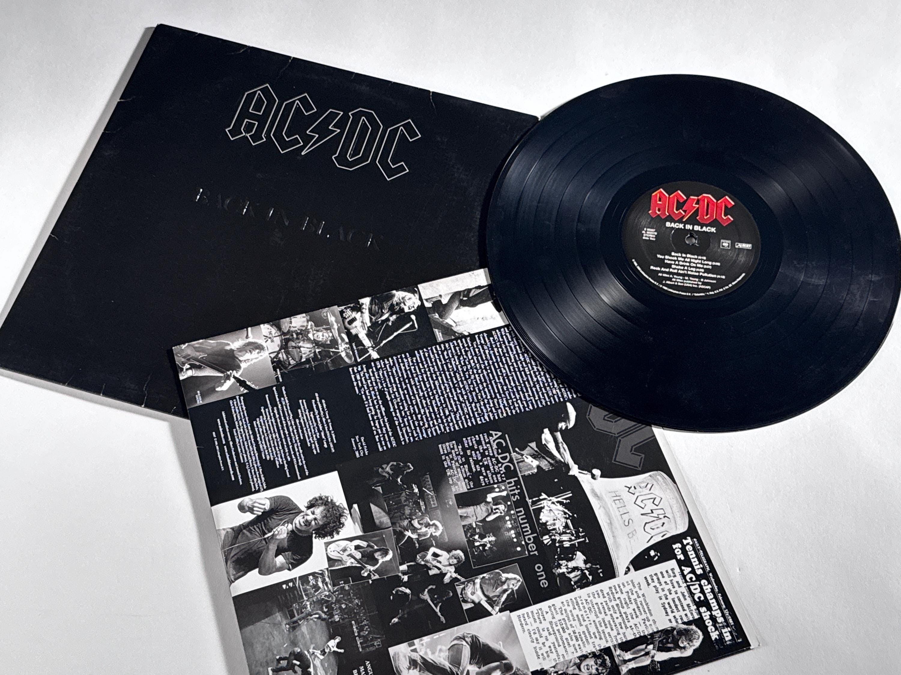 AC/DC Back in Black Vinyl LP - 2003 Remastered Reissue, Ex++ - Etsy